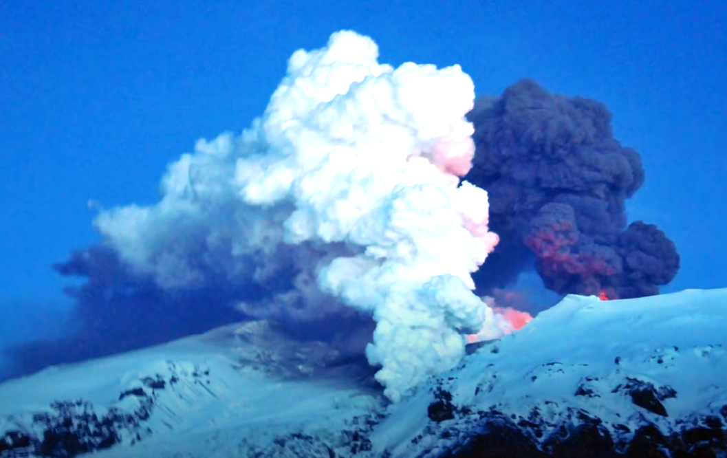Erupcja wulkanu Great Sitkin Alaska