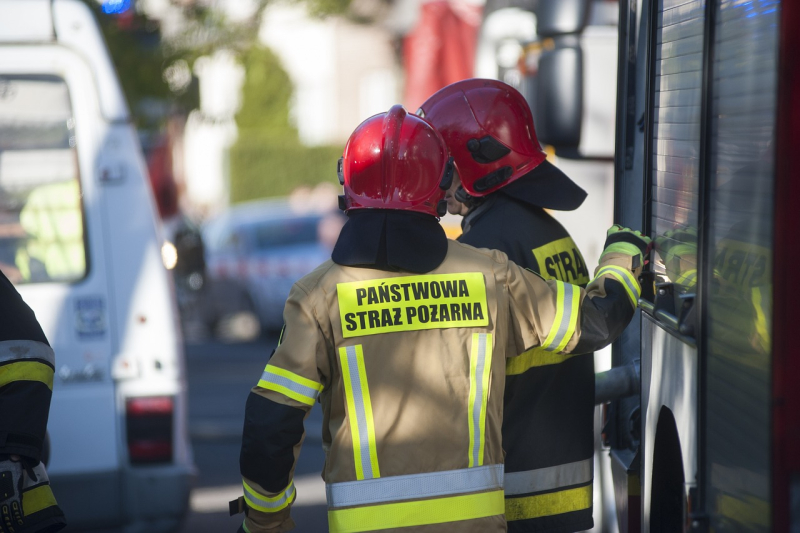 interwencja Straży Pożarnej-Górki