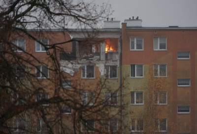 Wybuch gazu w bloku w Braniewie