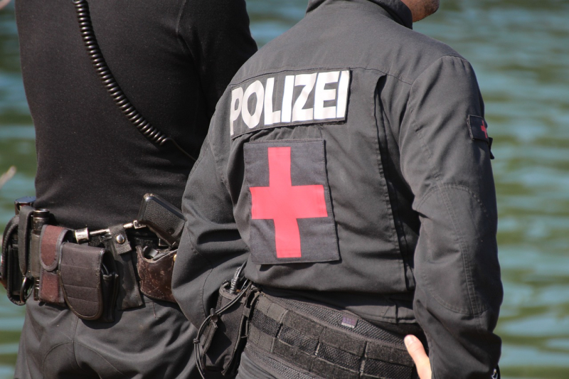 Akcja poszukiwawcza w parku miejskim w Hamburgu