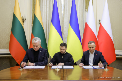 Prezydent Duda obiecuje przekazanie Ukrainie polskich czołgów