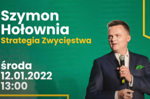 Szymon Hołownia na konferencji 12.01.2021