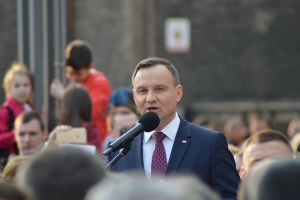 Jolka Rosiek z Andrzejem Dudą