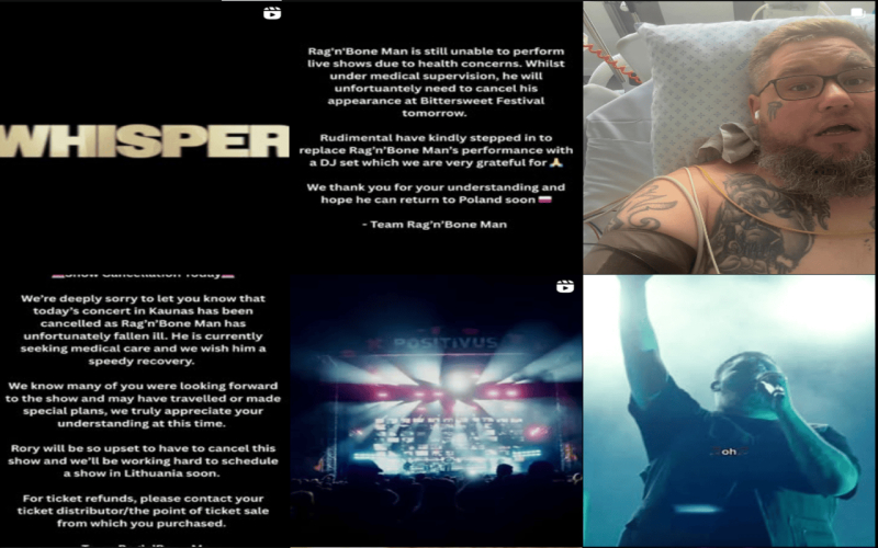 Rag&#039;n&#039;Bone Man w szpitalu