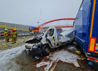 Chojny: Tragiczny wypadek na S8 – zginęły cztery osoby