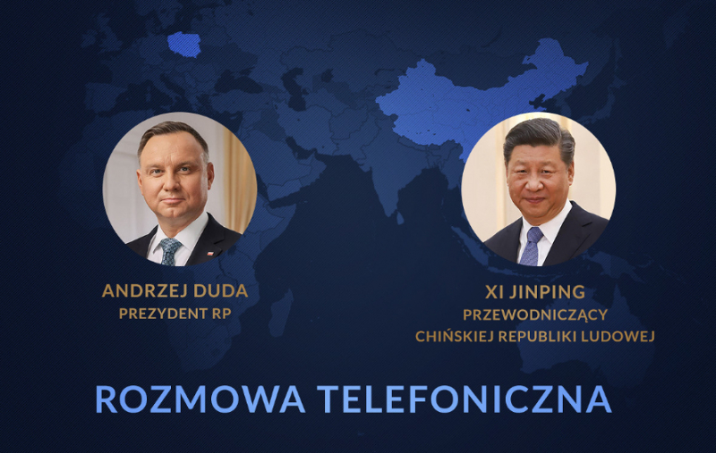 Rozmowa Andrzej Duda - Xi Jinping
