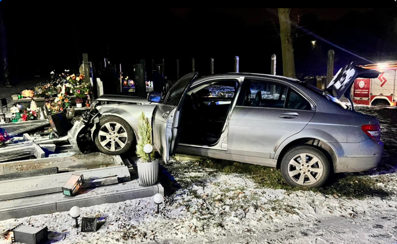 Wypadek na cmentarzu-Nowy Dwór Mazowiecki