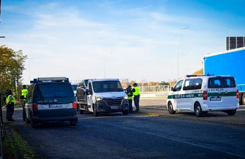 zatrzymanie CBŚP na autostradzie A18